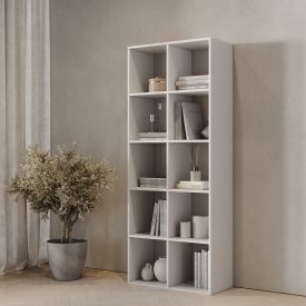 Стеллаж KONSENSA Руан 10 секций 70x173x31.7 см ЛДСП цвет белый