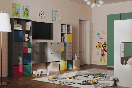 Стеллаж KONSENSA Руан 10 секций 70x173x31.7 см ЛДСП цвет белый