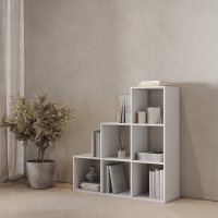 Стеллаж KONSENSA Руан 6 секций 104x104x31.7 см ЛДСП цвет белый