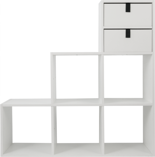 Стеллаж KONSENSA Руан 6 секций 104x104x31.7 см ЛДСП цвет белый