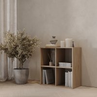 Стеллаж KONSENSA Руан 4 секции 70x70x31.7 см ЛДСП цвет дуб комано