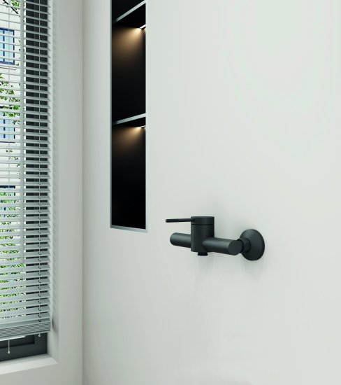 Смеситель для душа Терни KONSENSA черный