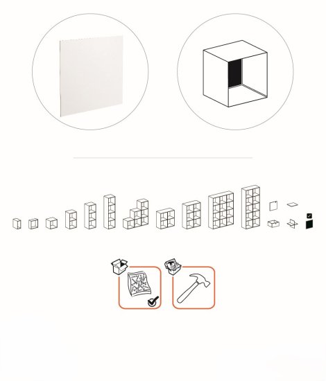 Задняя стенка KONSENSA Руан ХДФ 35,6x34,2x0,32 см цвет белый 4 шт.