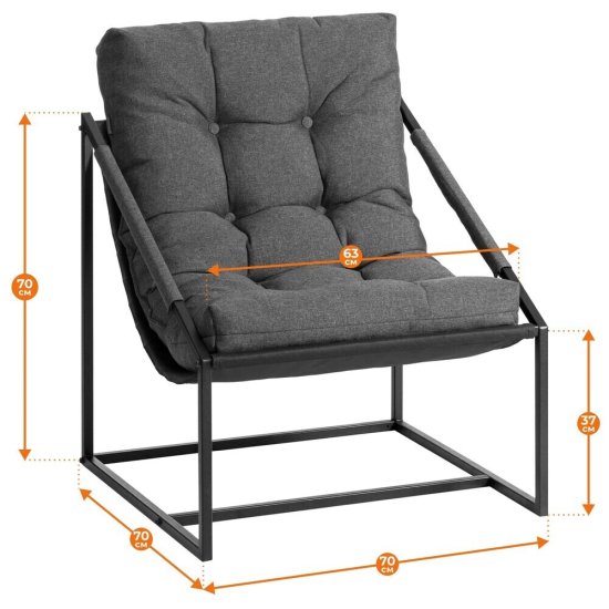 Кресло Charli серо-бежевое