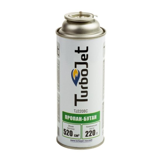 Баллон газовый для портативных плит Turbojet одноразовый 0,5 л