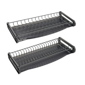 Сушилка для посуды в шкаф Lemax Evolution 26x7x56.4 см 2 яруса металл цвет серый