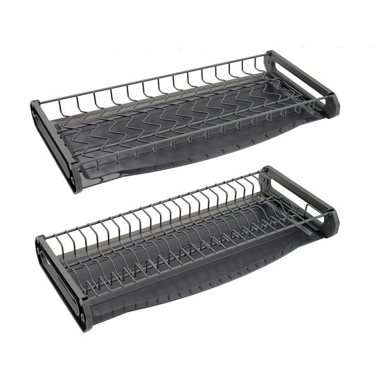 Сушилка для посуды в шкаф Lemax Evolution 26x7x56.4 см 2 яруса металл цвет серый