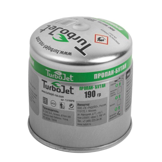 Баллон газовый для паяльных ламп Turbojet прокалываемый 0,45 л