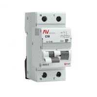 Автомат дифференциальный EKF Averes DVA-6 10А 1P+N тип A 300 мА 6 кА (rcbo6-1pn-10C-300-a-av)