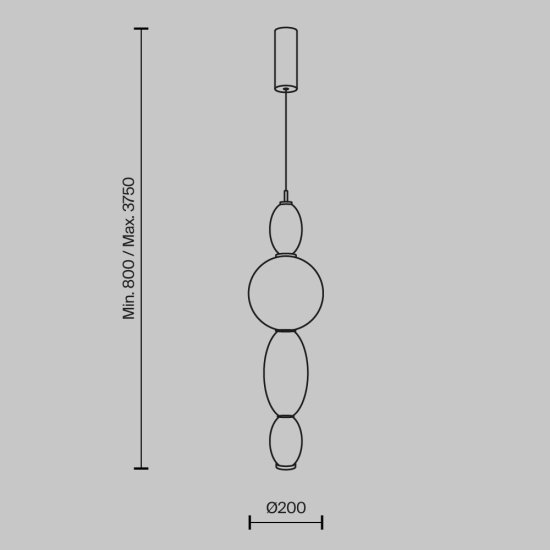 Светильник светодиодный подвесной Maytoni Adore 3000К 12 Вт 3 кв.м латунь IP20 (MOD297PL-L12BS3K)