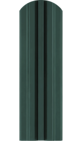 Штакетник стальной Twin фигурный 1.5 мм 1.5 м двухсторонний фигурная кромка RAL 6005 зеленый 10 шт.