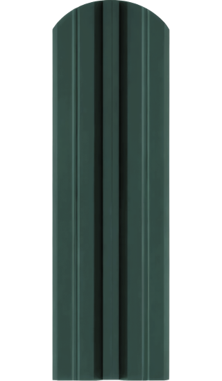 Штакетник стальной Twin фигурный 1.5 мм 1.5 м двухсторонний фигурная кромка RAL 6005 зеленый 10 шт.