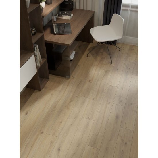 Ламинат 32 класс Эггер Хоум дуб маньяра натуральный 1,994 кв.м 8 мм с фаской влагостойкий