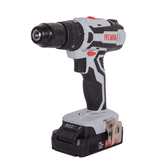 Дрель-шуруповерт аккумуляторная Ресанта ДА-18-2ЛК-У, 18 В Li-Ion 2 Ач