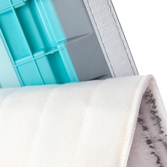 Швабра с плоской насадкой You'll Love Дуо микрофибра серый/бирюзовый 127 см