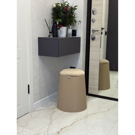 Пуф капучино-ванильный крем Sheffilton SHT-B23