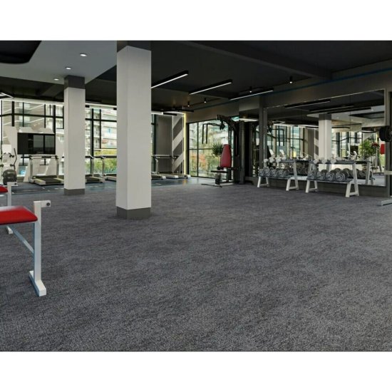 Ковровая плитка Alpine Floor Ротонда серая 5 кв.м 0,5х0,5 м