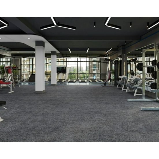 Ковровая плитка Alpine Floor Ротонда серая 5 кв.м 0,5х0,5 м