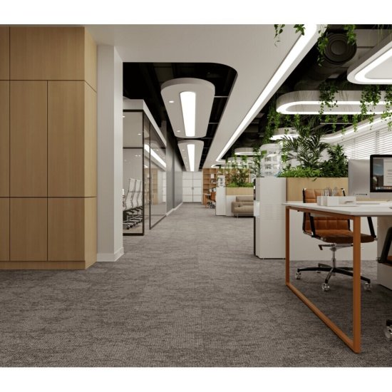 Ковровая плитка Alpine Floor Грейс серая 5 кв.м 0,5х0,5 м