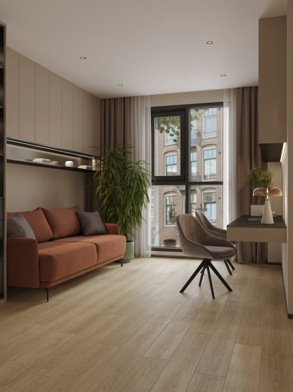 SPC плитка Natisston Дуб Альба класс 34 толщина 4 мм 2.232