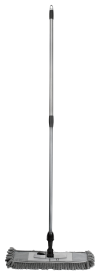 Швабра с плоской насадкой Inloran полипропилен с микрофиброй цвет серый 70-130 см