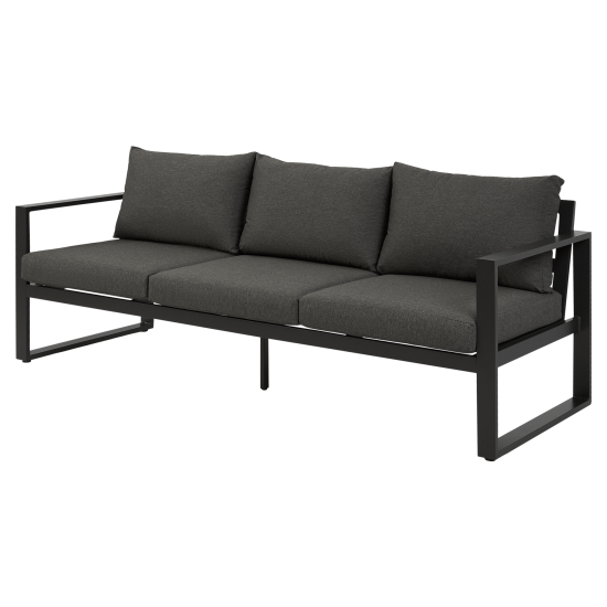 Набор садовой мебели для обеда с подушками BEGINIA Tumrock Алюминий Стол, диван, кресло 2 шт Серый / серебристый