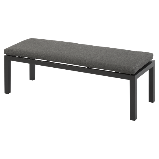 Набор садовой мебели для обеда с подушками BEGINIA Tumrock Алюминий Стол, диван, кресло 2 шт Серый / серебристый