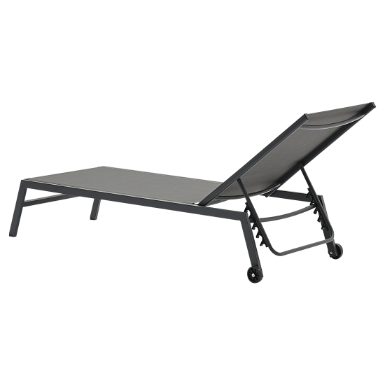 Шезлонг BEGINIA Lyra 200x68x31 см алюминий серый