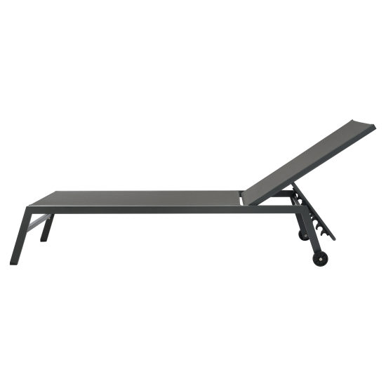 Шезлонг BEGINIA Lyra 200x68x31 см алюминий серый