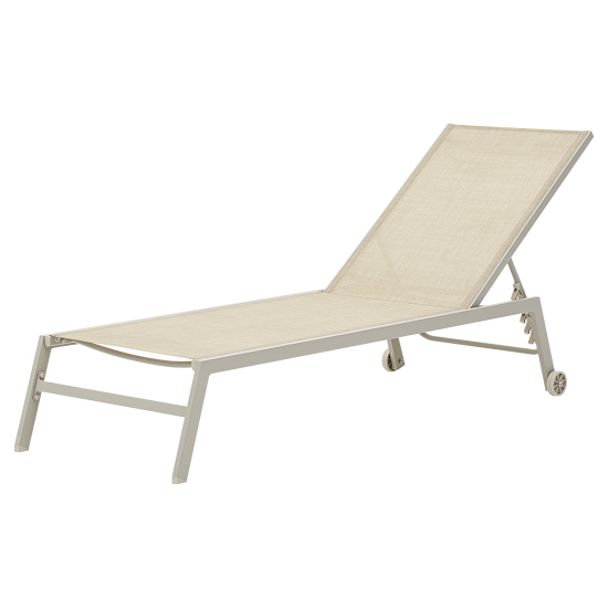 Шезлонг BEGINIA Lazo 200x68x31 см алюминий коричневый