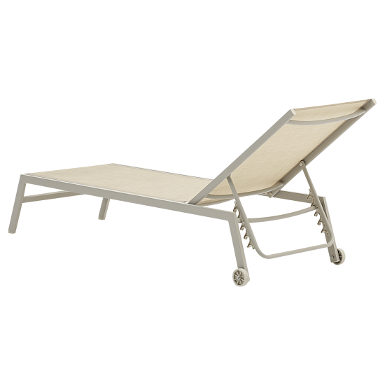 Шезлонг BEGINIA Lazo 200x68x31 см алюминий коричневый