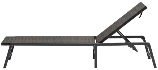 Шезлонг BEGINIA Kreo 193x60x31 см алюминий коричневый