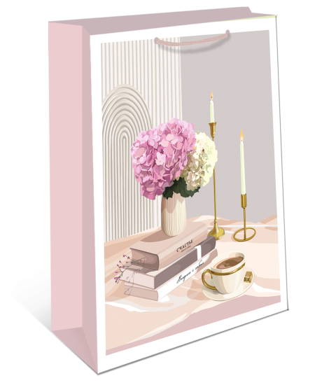 Подарочный пакет Арт и дизайн 26x32x12 см в ассортименте цвет разноцветный