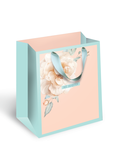 Подарочный пакет Арт и дизайн 15x17x10 см цвет разноцветный