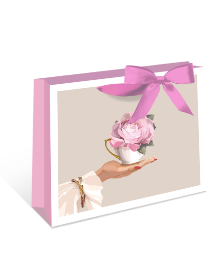 Подарочный пакет Арт и дизайн 23x18x10 см цвет разноцветный