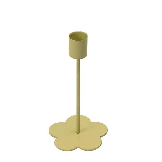 Подсвечник 15 см железо цвет бежевый