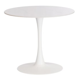 Стол кухонный круглый d0,9 м белый Тулип (21855)