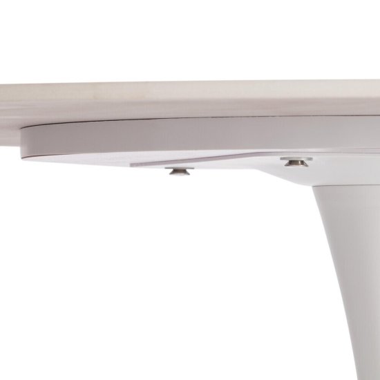 Стол кухонный круглый d0,9 м белый Тулип (21855)