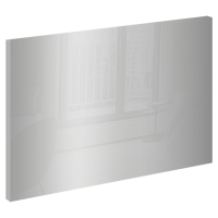 Дверь Лион 39.6x63.6x1.6 см ЛДСП цвет серебристый