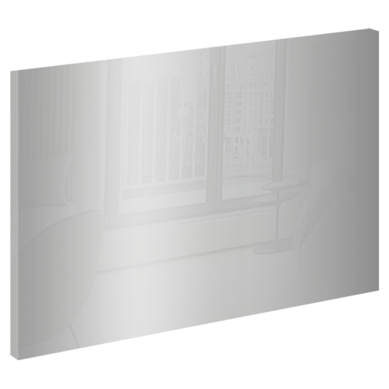 Дверь Лион 39.6x63.6x1.6 см ЛДСП цвет серебристый