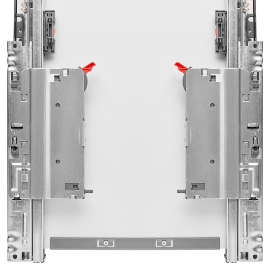 Скрытый механизм Push to Open KONSENSA 257x160 мм пластик цвет серебро 2 шт.