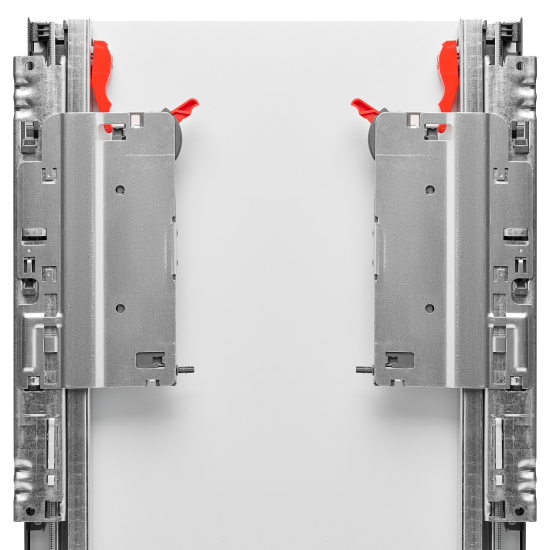 Скрытый механизм Push to Open KONSENSA 257x160 мм пластик цвет серебро 2 шт.