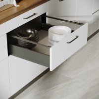 Выдвижной ящик с доводчиком 60x19x50 см KONSENSA ЛДСП/металл цвет серый