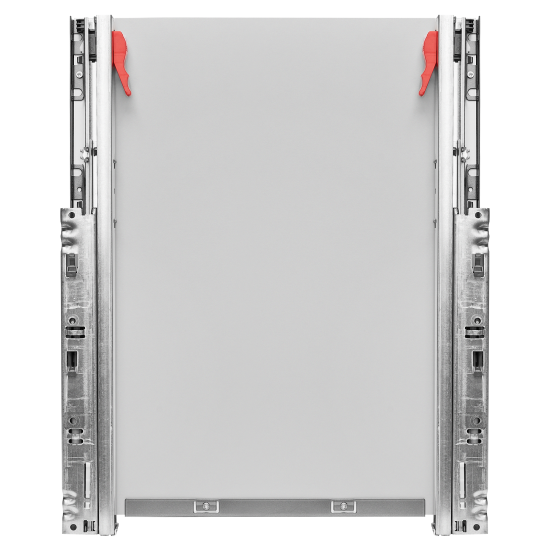 Выдвижной ящик с доводчиком 45x11x50 см KONSENSA ЛДСП/металл цвет серый