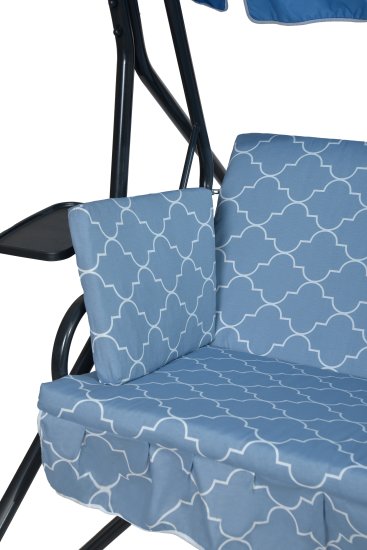 Качели садовые BEGINIA Losanna 2-х местные до 280 кг металл голубой