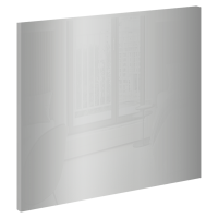 Дверь Лион 59.6x63.6x1.6 см ЛДСП цвет серебристый