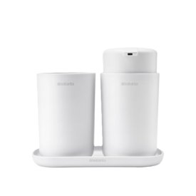 Набор аксессуаров для ванной Brabantia ReNew 3 предмета пластик белый
