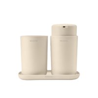 Набор аксессуаров для ванной Brabantia ReNew 3 предмета пластик бежевый