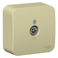 Розетка телевизионная Systeme Electric Blanca накладная бежевая (BLNTA000017)