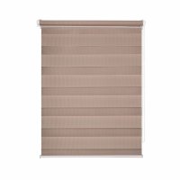 Рулонная штора день-ночь 100х160 см Domlegrand Easy Fix бежевая